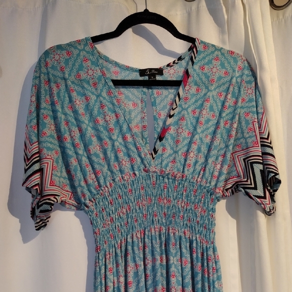 5th & Love Maxi Dress with Chevron Sleeves - Picture 16 of 16